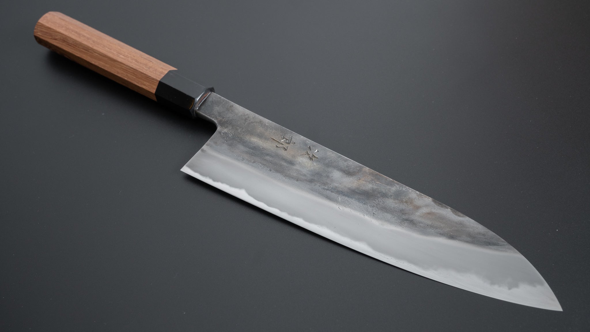 Jiro Tsuchime Wa Gyuto 225mm Japanese Chef Knife with Taihei Tagayasan Handle - Premium Kitchen Knife for Professional Chefs & Home Cooking
