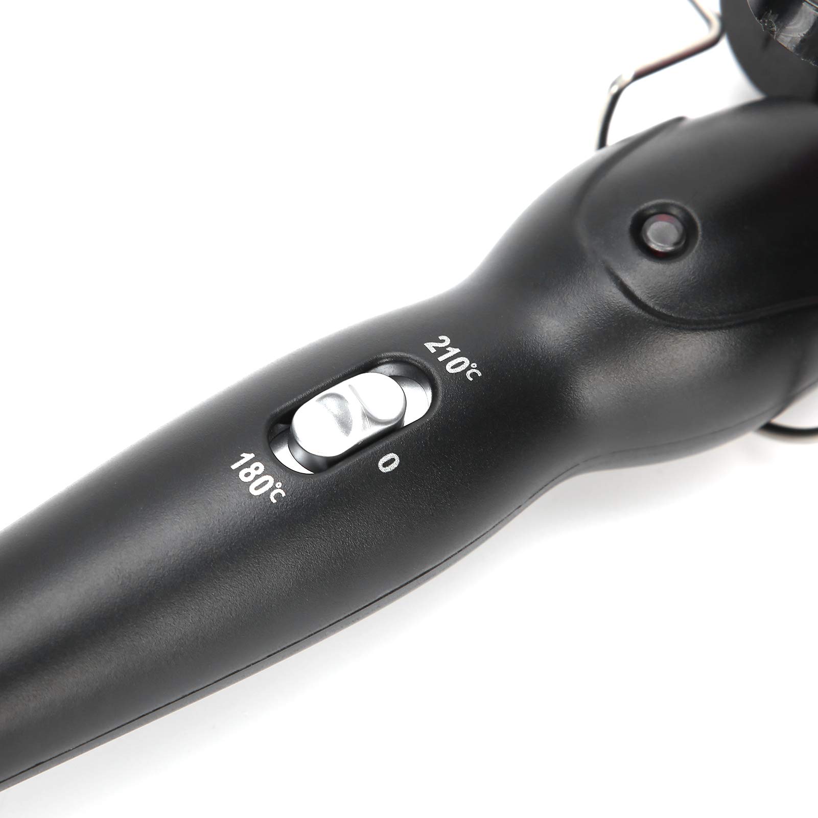 3 Barrel Curling Iron Wand - Adjustable Temperature Ceramic Hair Crimper & Waver with 3 Sizes (22mm Pink) for Beach Waves & Curly Styles - 110V-240V for Home & Salon Use