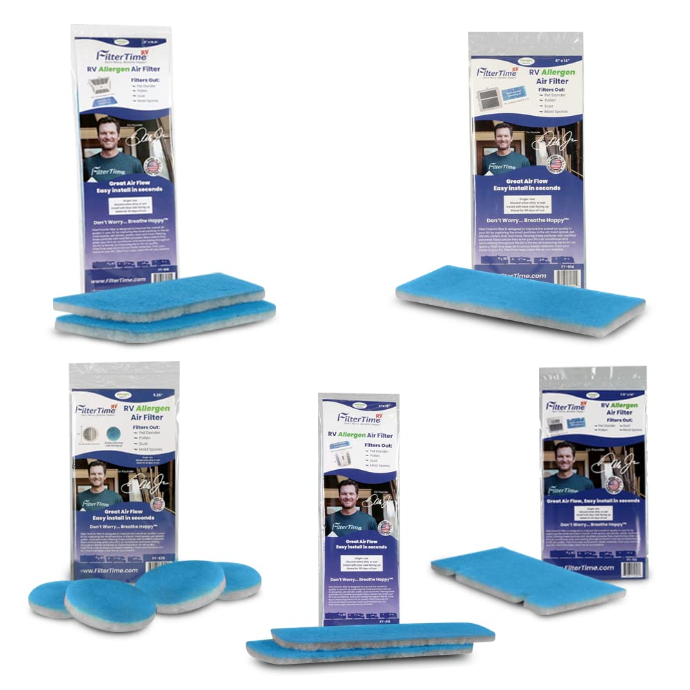 RV FT-614 6x14 Air Filter Replacement for Coleman Mach RV AC Units | MERV 6 Standard Filter (1-Pack) | Made in USA | Perfect for Dusty Roads & Camping Trips
