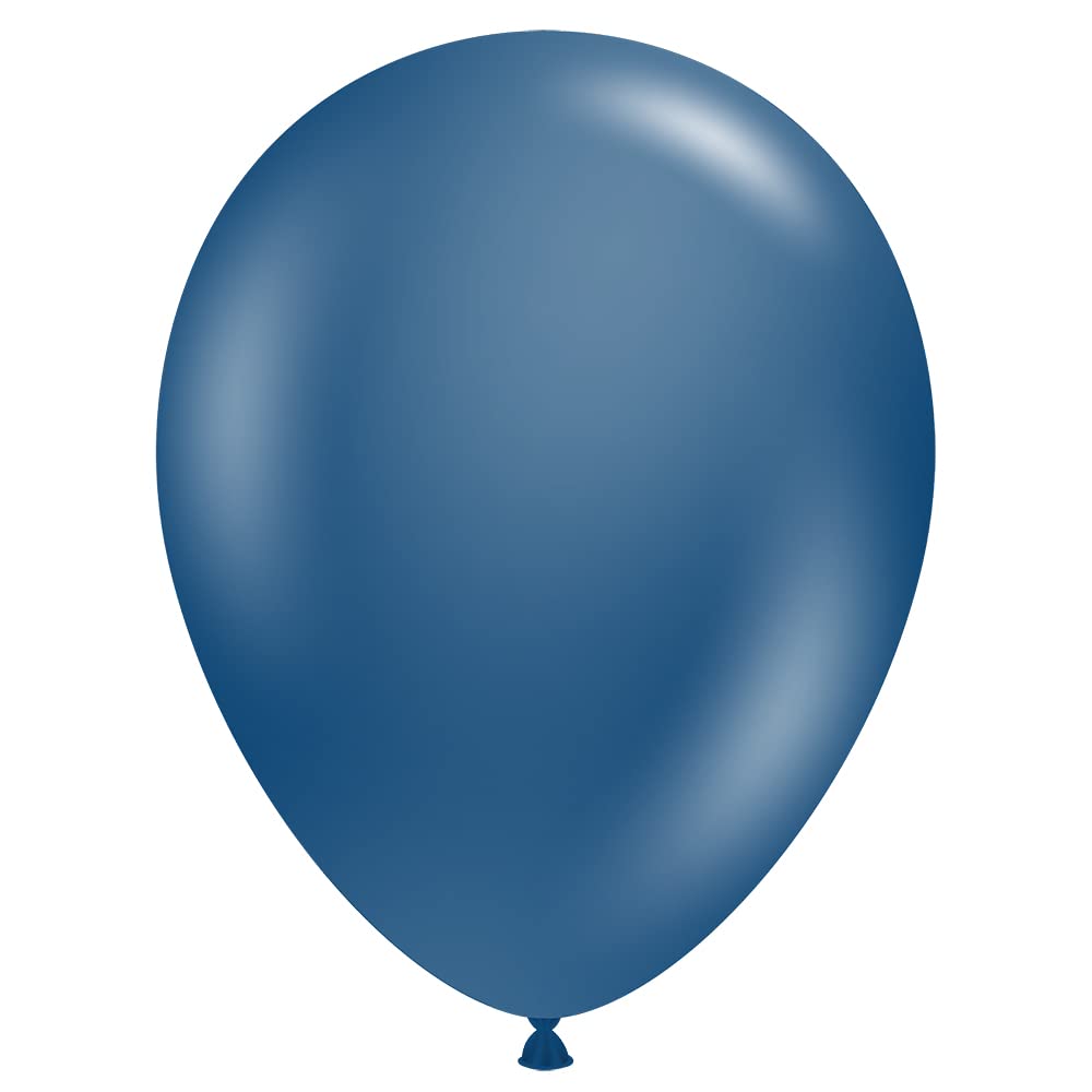 Tuf-Tex 11 Inch Navy Blue Latex Balloons for Party Decorations, Birthday Celebrations, and Special Events