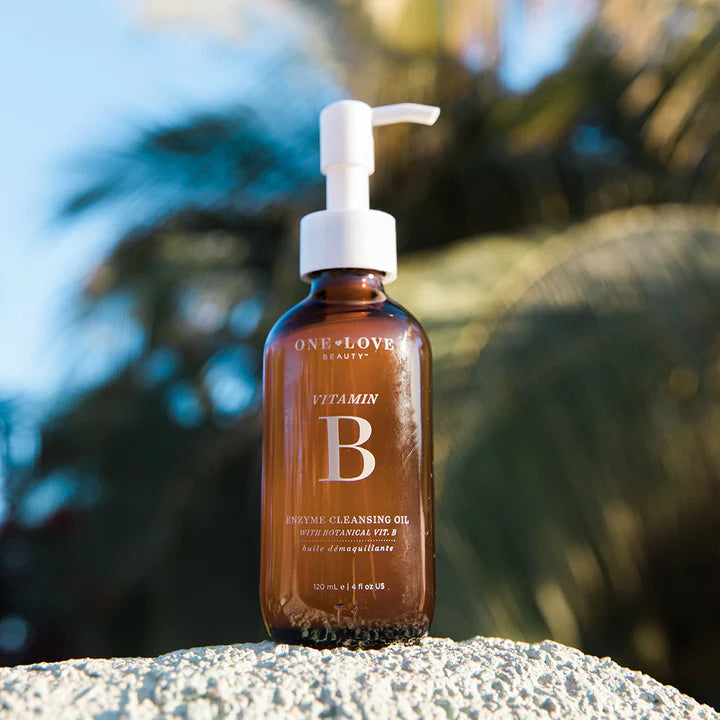 One Love Organics Botanical B Cleansing Oil - Organic Facial Cleanser for Sensitive Skin | Gentle Makeup Remover & Hydrating Face Wash | Perfect for Daily Skincare Routine & Travel