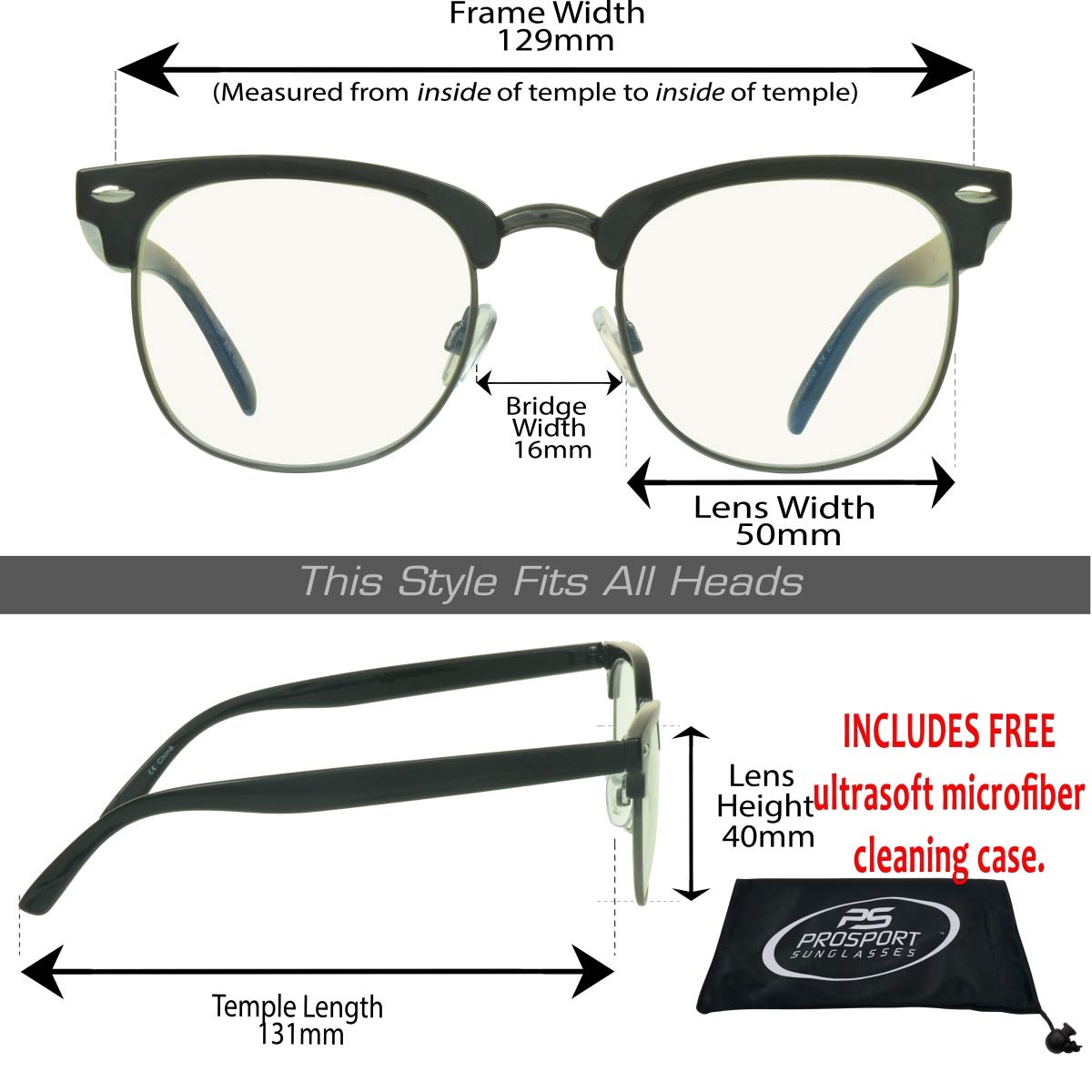 Blue Light Blocking Reading Glasses - Anti Glare Computer Glasses for Eye Strain Relief | ProSport UV Protection Readers for Screen Time & Digital Devices Use