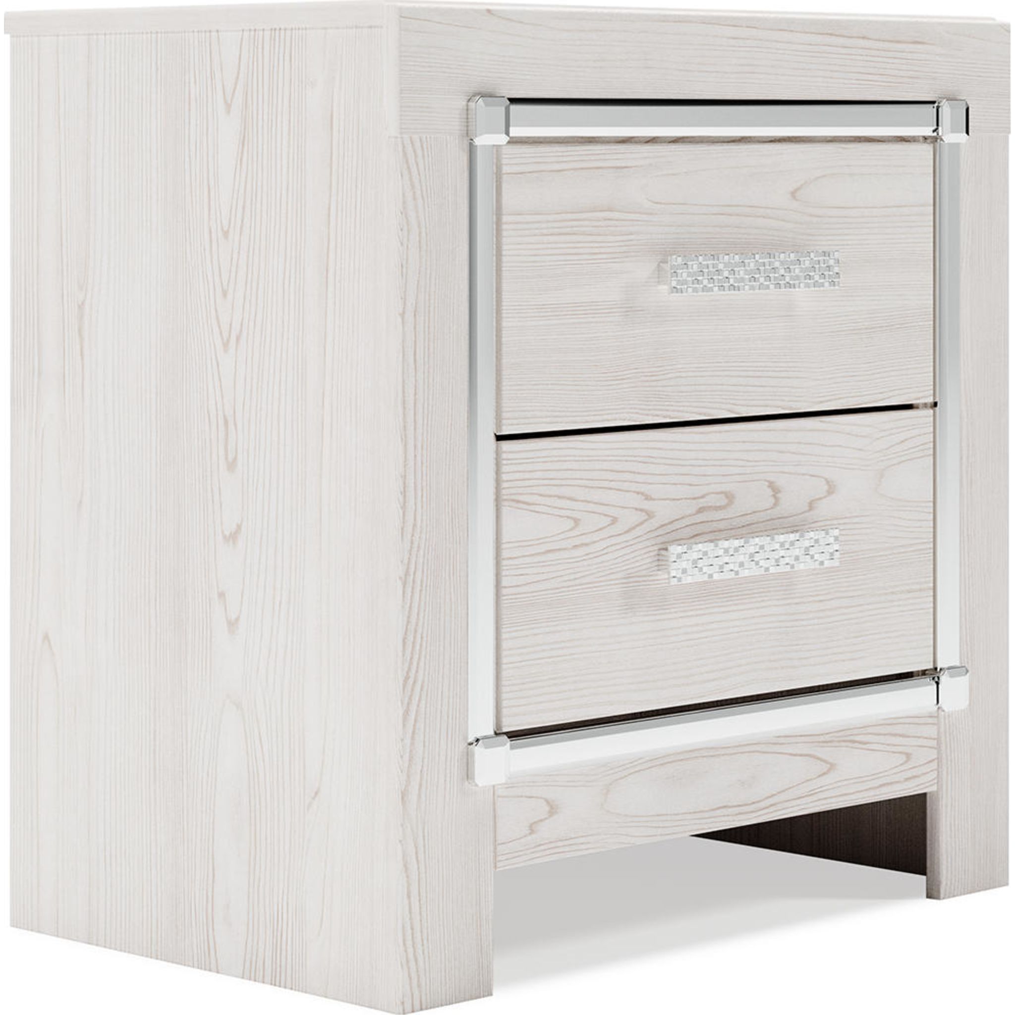 Altyra White Nightstand - Modern Bedside Table with Drawer for Bedroom, Living Room & Guest Room - Stylish & Functional Home Decor