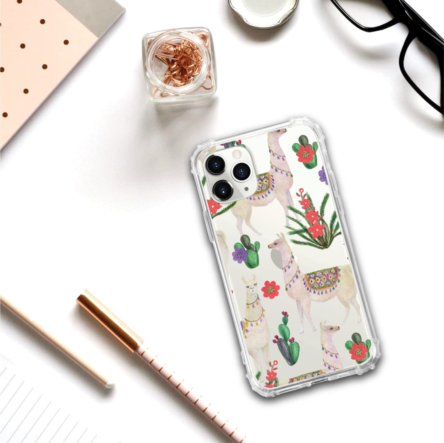 OTM Essentials Artist Series Tough Edge Phone Case - Durable Protection with Llama Dance Animal Design for iPhone & Samsung | Perfect for Outdoor Adventures & Daily Use
