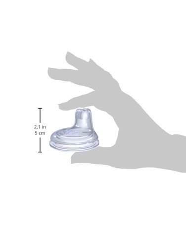 Nuby 2-Pack Silicone Replacement Spouts for Baby Sippy Cups - BPA-Free, Durable & Leak-Proof - Perfect for Toddlers' Mealtime, Travel & Daycare Use