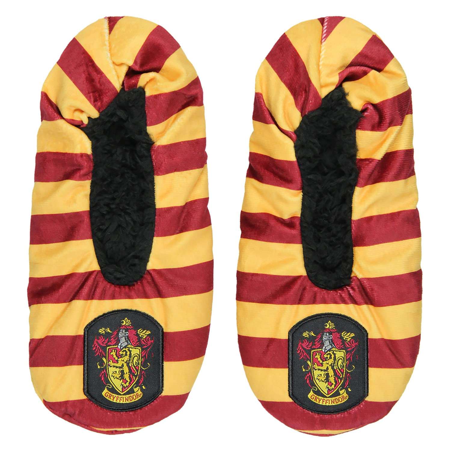 Harry Potter House Crest Slippers with Non-Slip Sole - Gryffindor, Hufflepuff, Ravenclaw & Slytherin Designs for Women & Men | Cozy Home & Dorm Wear for Potter Fans