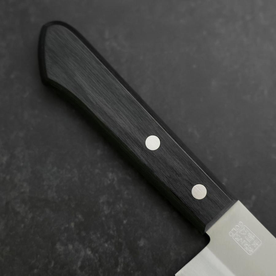 Premium Santoku Knife 165mm - VG-1 Stainless Steel Blade with Polished Finish & Ergonomic Black Handle - Perfect for Slicing, Dicing, and Chopping Vegetables, Meat, and Fish in Professional Kitchens or Home Cooking