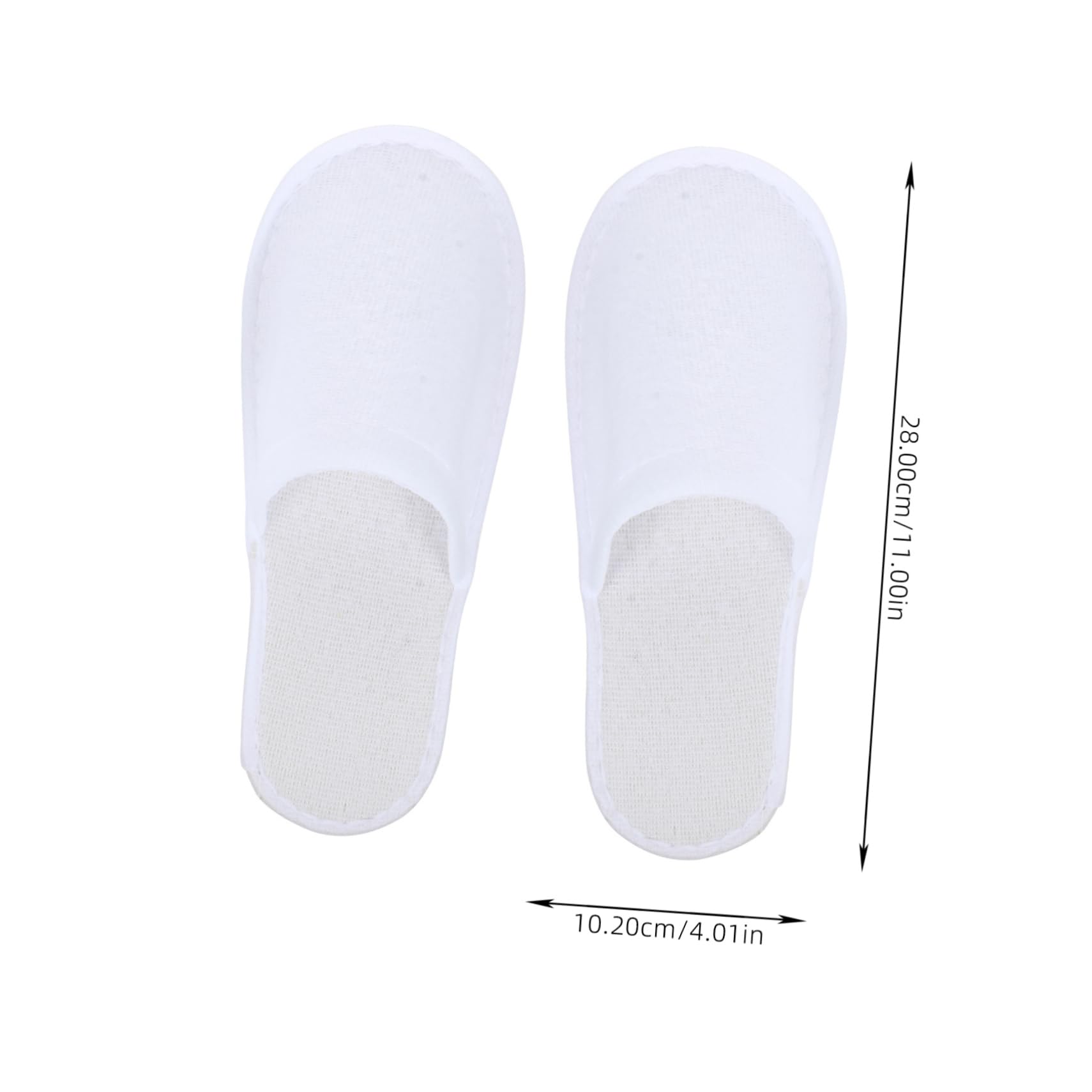 24 Pairs Disposable Slippers for Hotel & Spa - Soft Coral Fleece Unisex Slippers for Men & Women - Bulk Pack of White Portable Slippers for Travel, Wedding, and Home Use