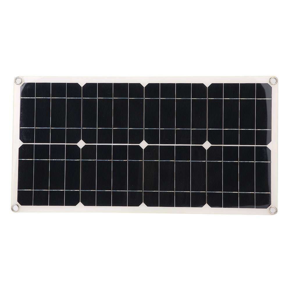 40W Flexible Solar Panel with Dual USB for Car Battery Charging - Outdoor & Camping Use