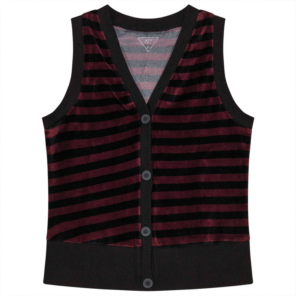Stylish Stripped Velour Vest for Women & Men - Soft & Comfortable Winter Fashion - Perfect for Casual Outfits, Layering & Cold Weather