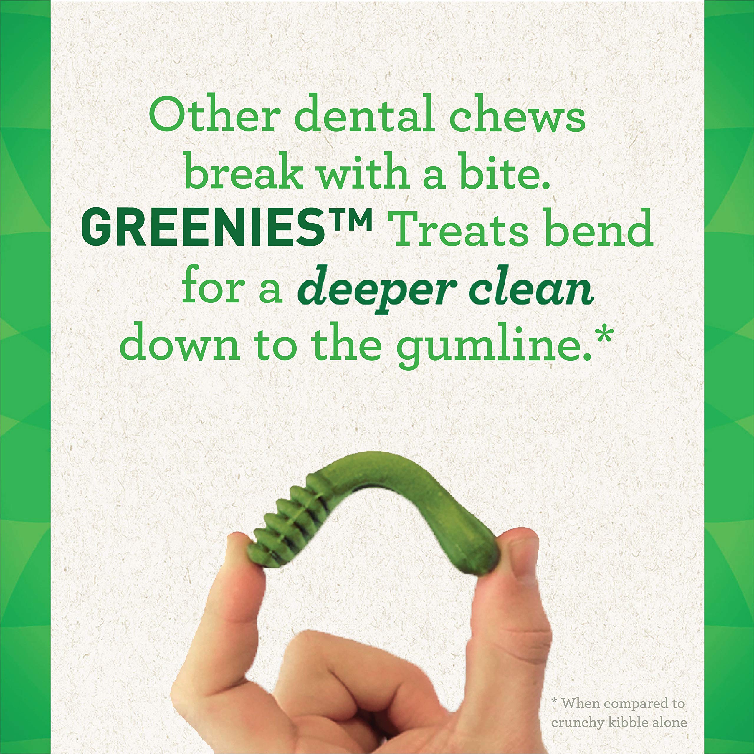 Greenies Puppy Teenie Natural Dental Care Chews for Dogs 6+ Months - 12 oz Pack (20 Treats) | Oral Health Dog Treats for Fresh Breath & Tartar Control | Perfect for Small Breed Puppies & Training Rewards