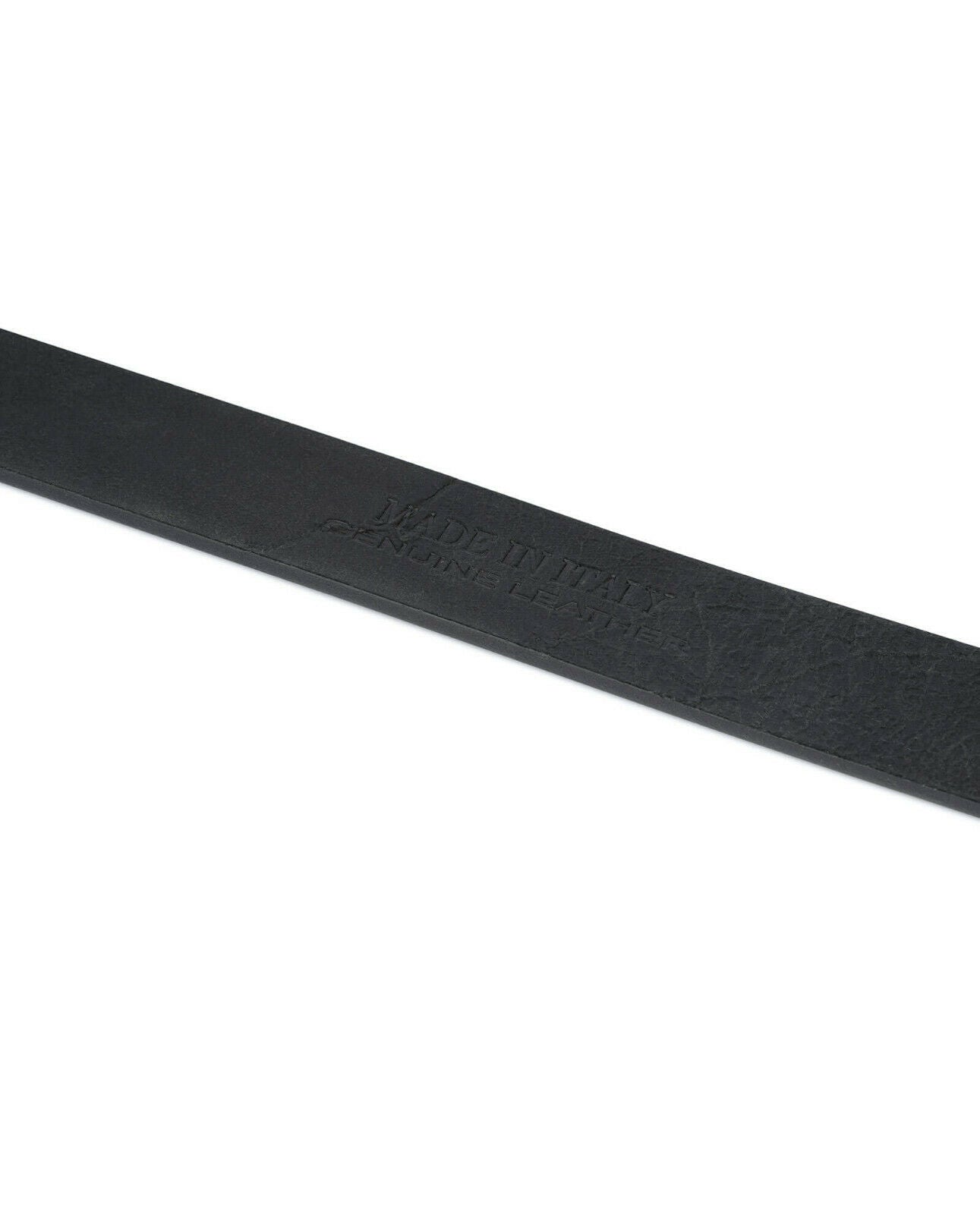 35mm Black Full Grain Leather Men's Belt Strap for Louis Vuitton Buckles - Durable Dress & Casual Belt for Work, Formal Events & Everyday Wear