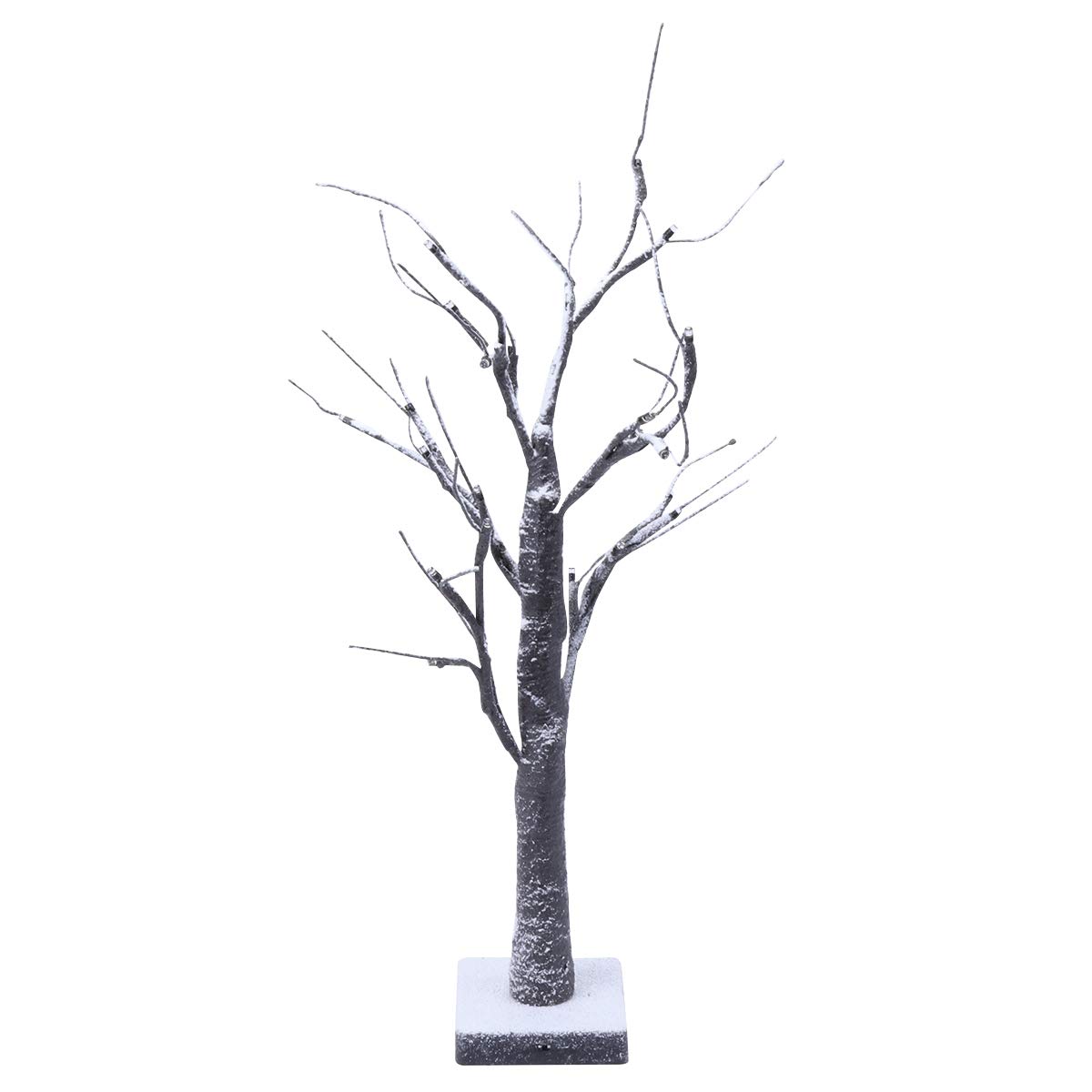 POPETPOP 4.5V 24 LED Snowflake Tree Table Lamp - USB Powered Night Light for Bedroom, Living Room & Christmas Decor - Romantic Ambiance Lighting for Winter Nights, Holiday Parties & Cozy Evenings