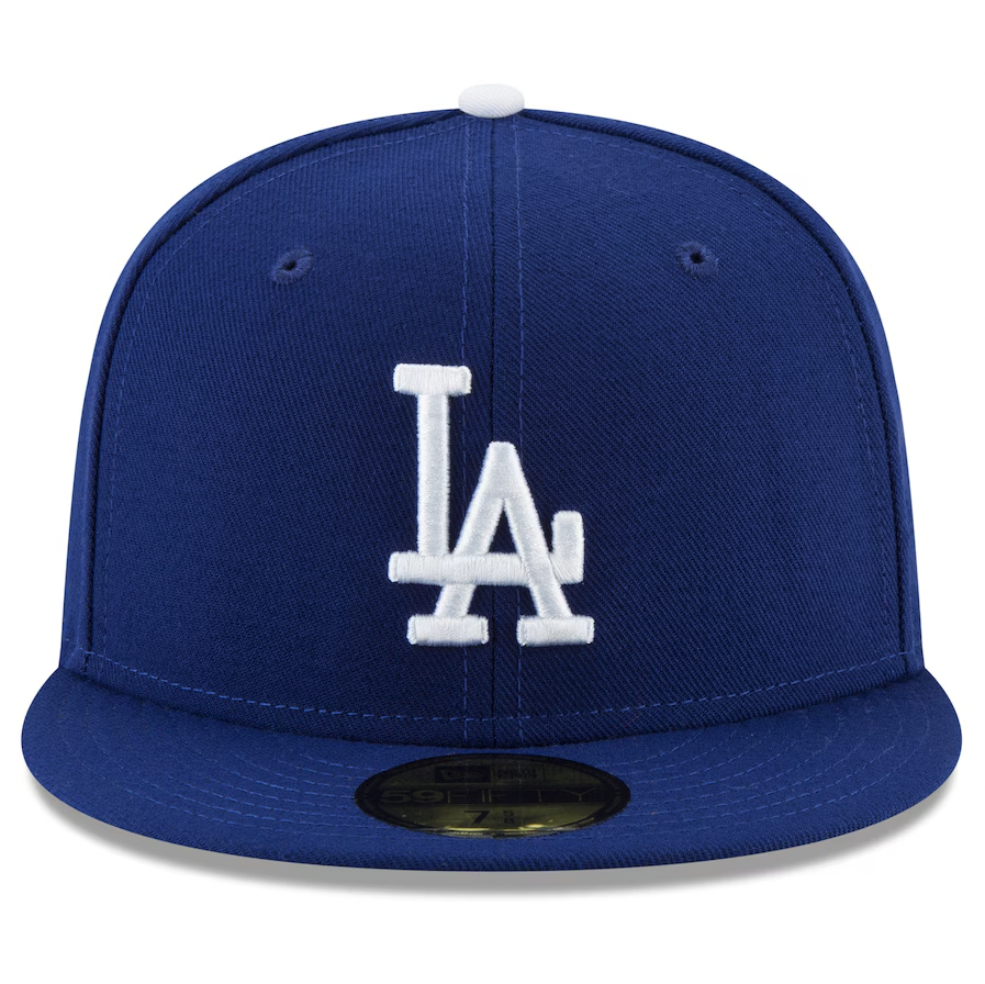 New Era 59Fifty Authentic MLB Baseball Cap - Los Angeles Dodgers 2024 World Series Champions Patch Snapback Hat in Royal Blue | Official Licensed Merchandise for Fans & Collectors | Perfect for Games, Tailgating & Streetwear Fashion