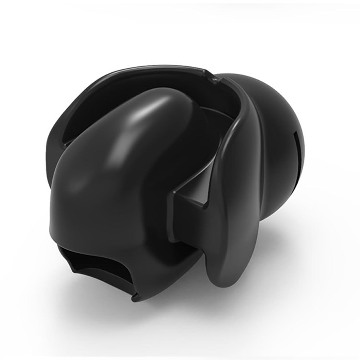 FREDORCH Adjustable Silicone Ball Gag with Fixed Tongue & Strap - Adult Bondage Toy for BDSM, Role Play & Couples Play (Black) - Perfect for Spicing Up Bedroom Fun & Dominance Scenes