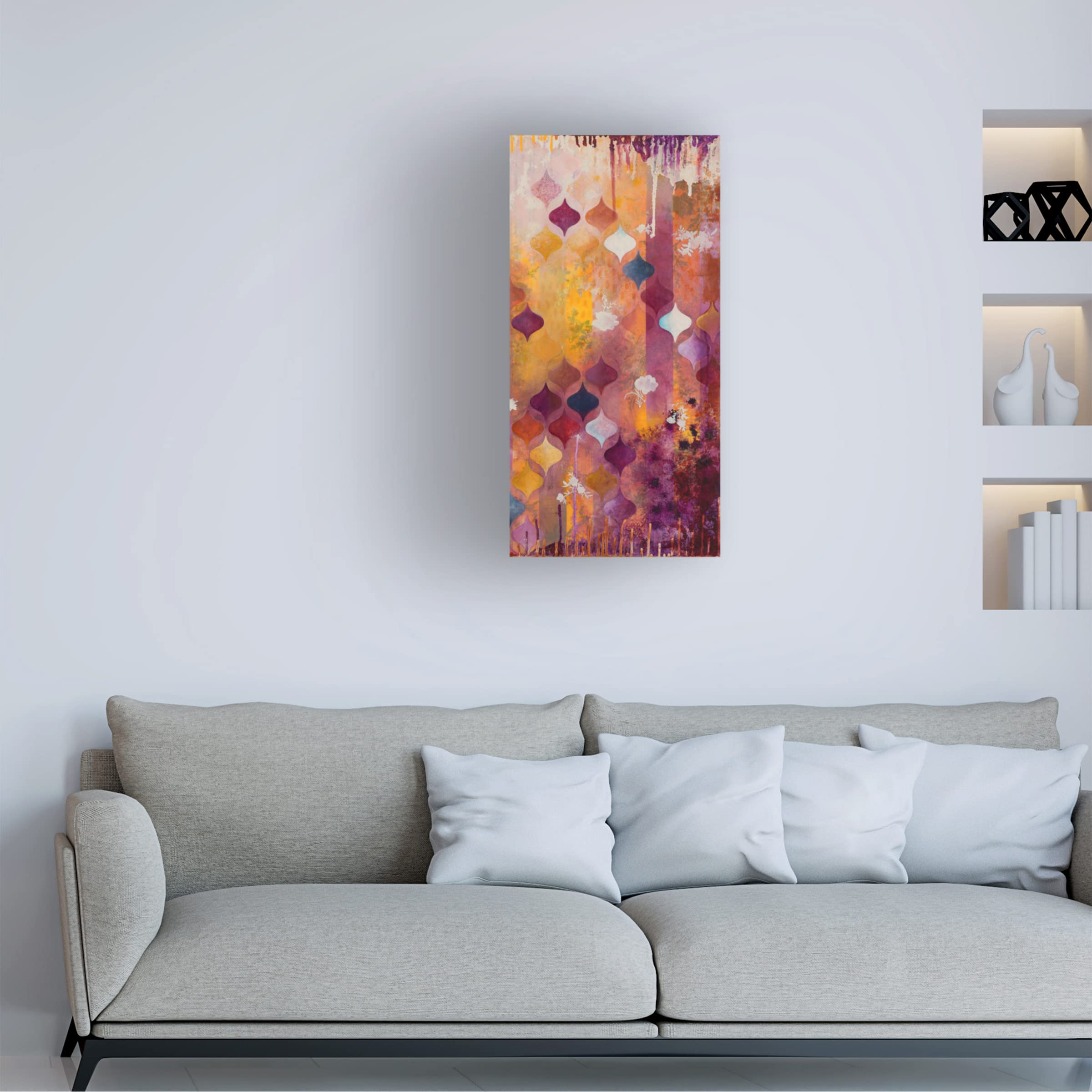 Heather Robinson 'Warm Ambition II' Canvas Wall Art Print - Modern Abstract Painting for Living Room, Bedroom & Office Decor