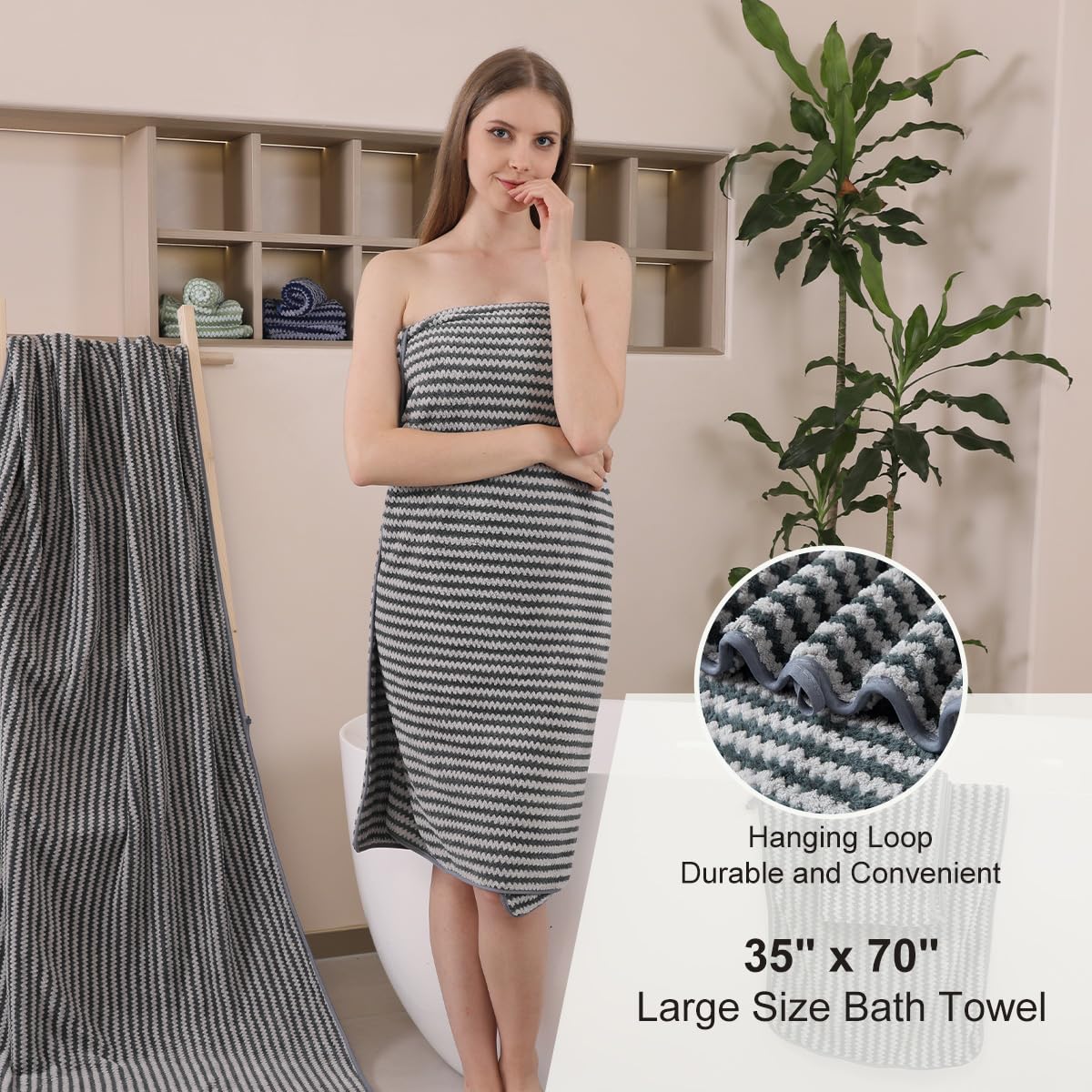 Premium Large Bath Towels Set - 35