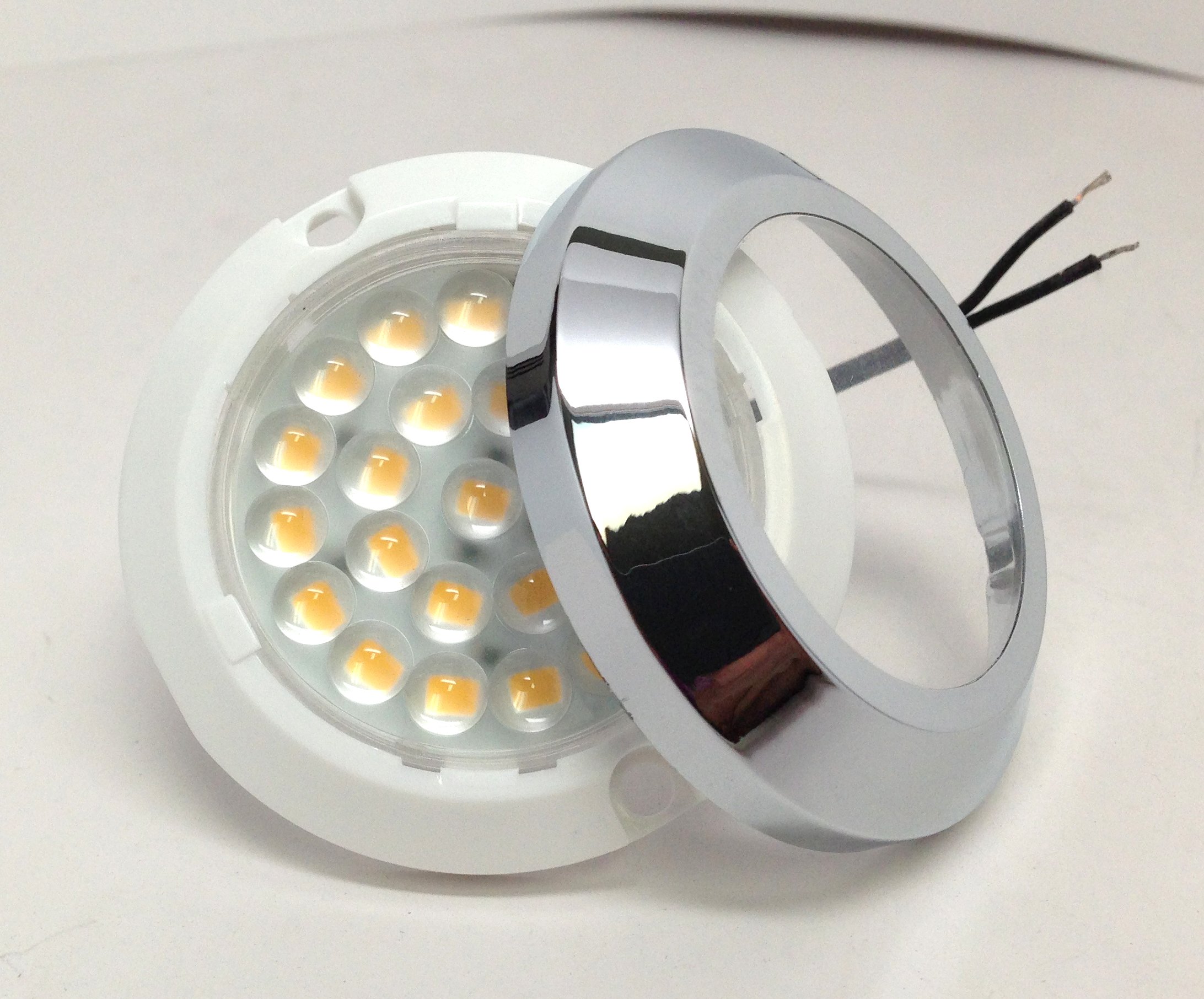Marine Boat LED Round High Brightness Ceiling Light - IP44 Waterproof Surface Mount for Cabin, Deck & Cockpit Lighting