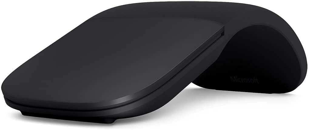 Microsoft Surface Arc Mouse - Bluetooth Ergonomic Portable Foldable Design for Laptop, Tablet & PC (Black) - Perfect for Travel, Work & Home Office Use