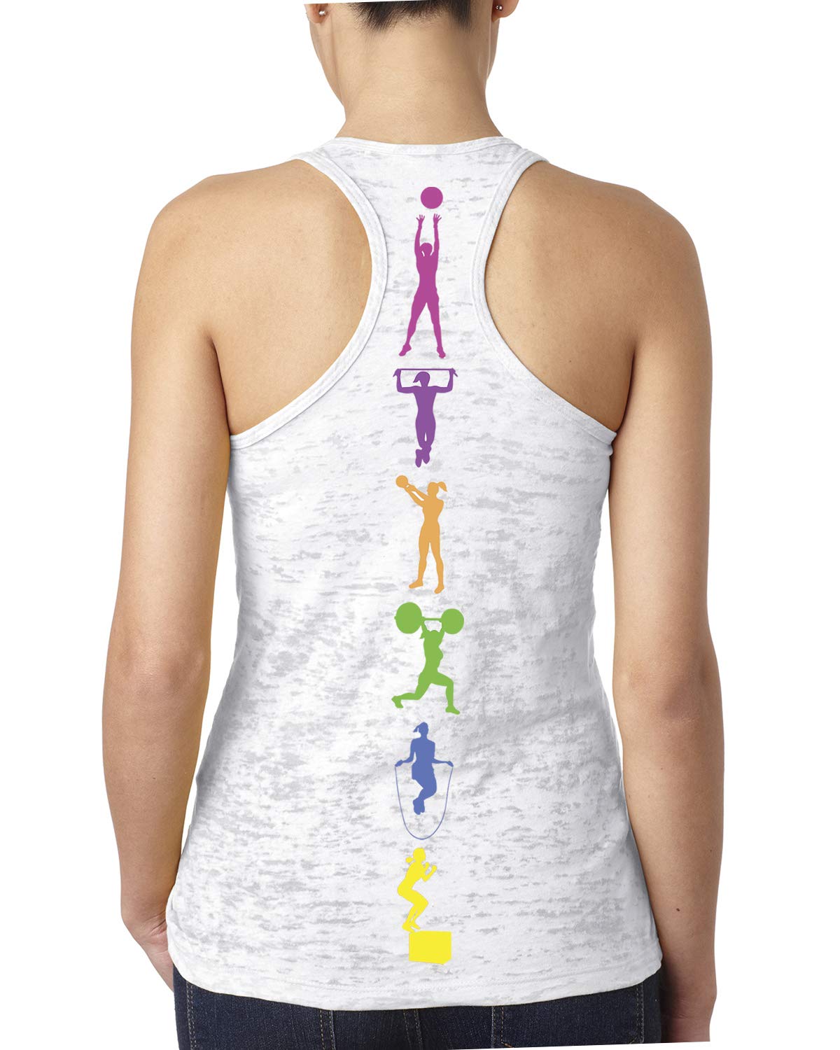 Women's Colorful Workout Tank Top - Breathable Tri-Blend Fitness Shirt for Lifting & Gym Training - Perfect for Yoga, Running & Activewear