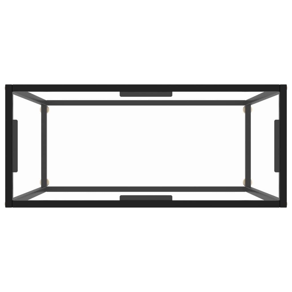 Modern Glass Console Table - 31.5