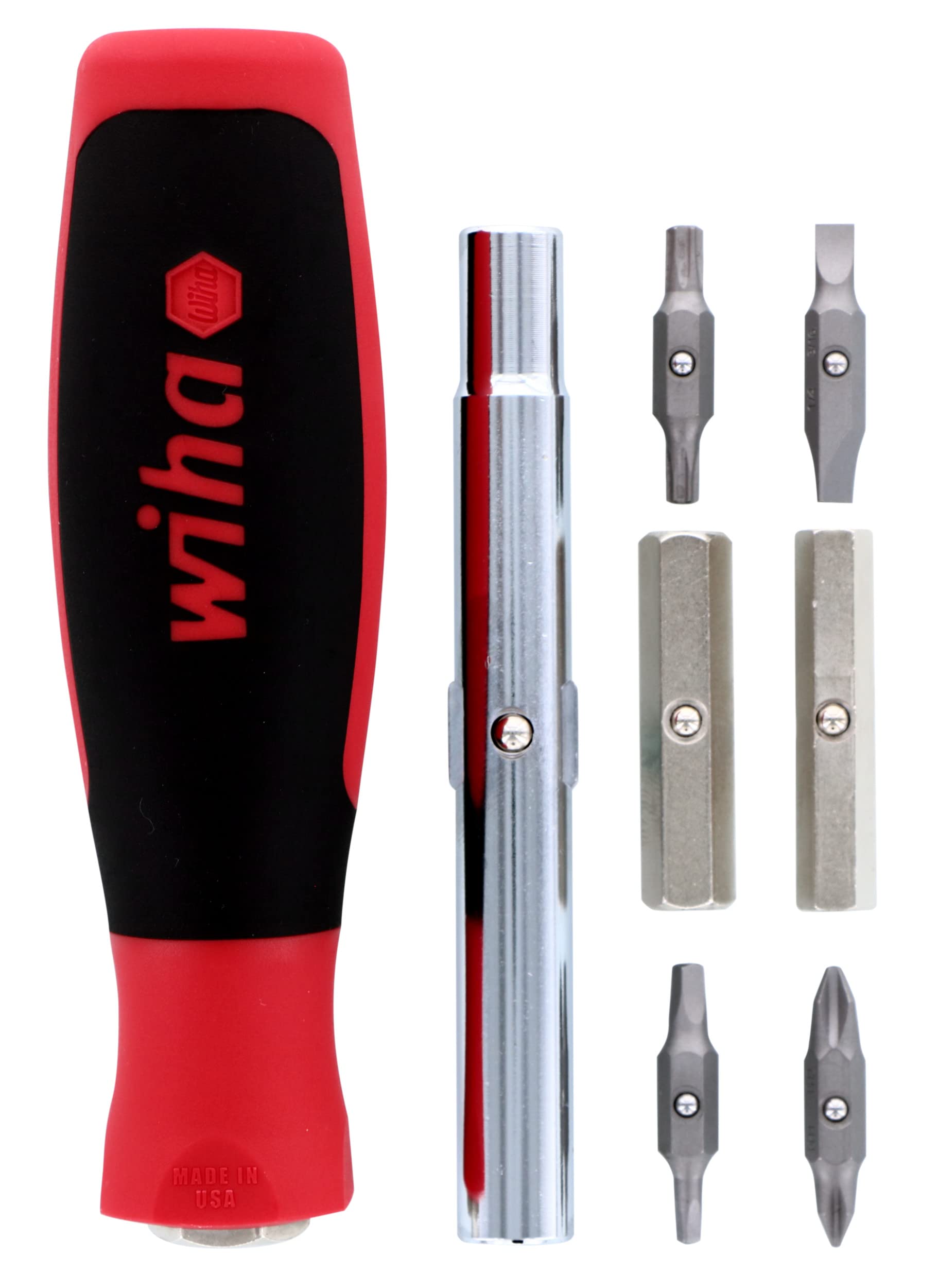 Wiha 77891 11-in-1 Multi-Driver with SoftFinish Handle & 31191 Stubby Screwdriver Set - Phillips #2 and Slotted 5.5mm - Perfect for Home Repairs, Electronics, and DIY Projects