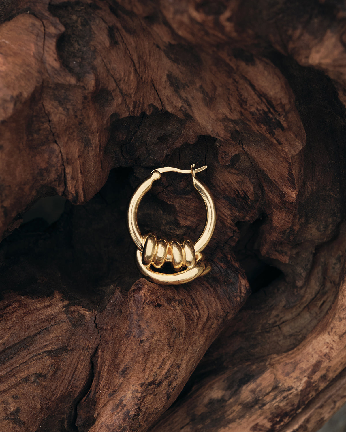 18k Gold Plated Always With You Hoop Earrings - Elegant Everyday Jewelry for Women, Perfect for Gifts, Dates & Special Occasions