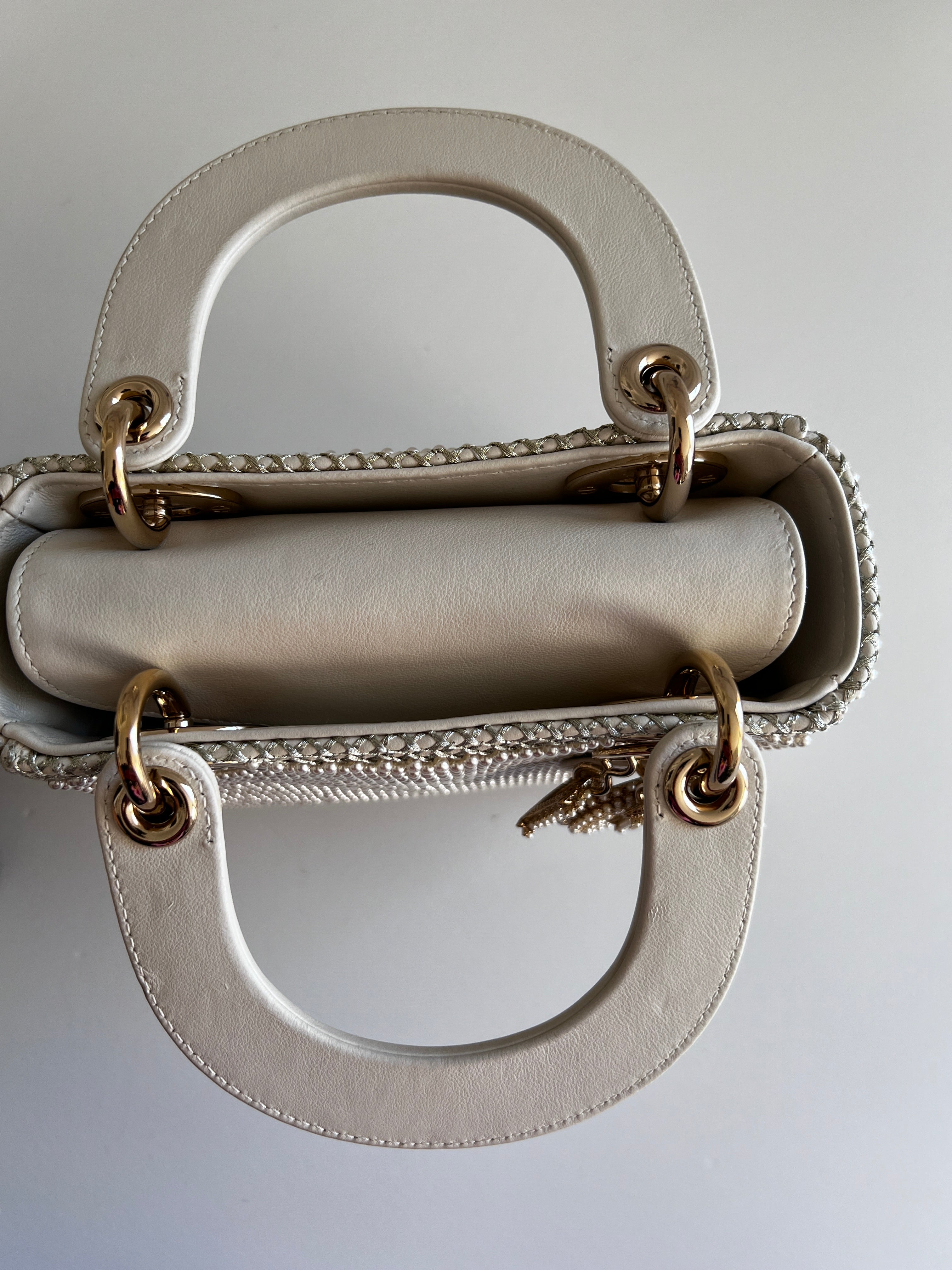 Dior Pearl Mini Lady Dior Bag - Luxury Designer Handbag for Women, Evening Parties & Special Occasions