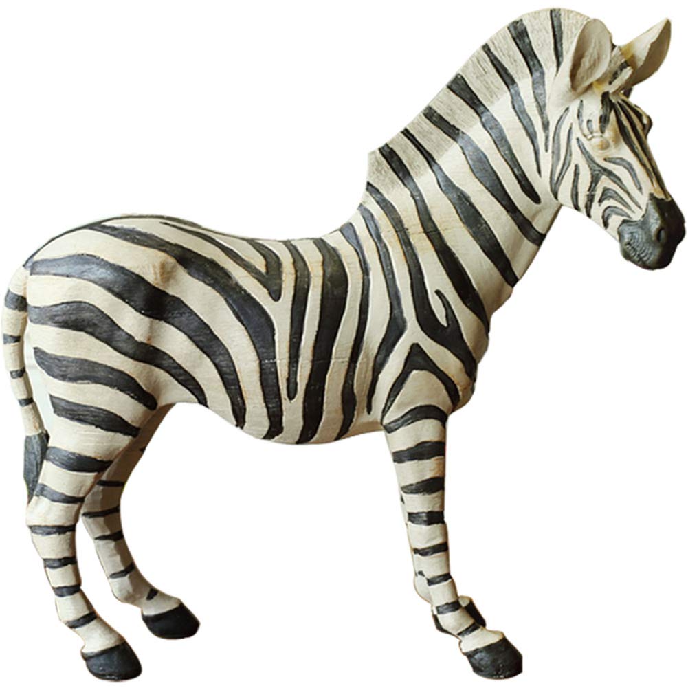 Zebra Statue Decoration - Handcrafted Resin Zebra Sculpture for Home Decor, Wildlife Animal Figurine, Window Display & Shelf Decor - Perfect for Safari Theme Room, Office Desk Ornament, and Gift Idea