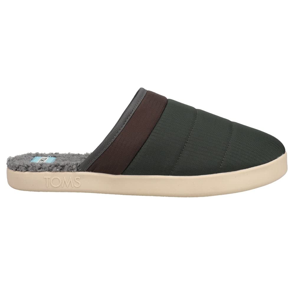 TOMS Men's Harbor Casual Slippers - Comfortable Red House Shoes for Relaxing at Home, Lounging & Indoor Wear