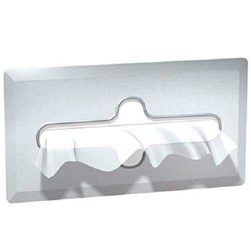 ASI 02594-SS Stainless Steel Facial Tissue Dispenser with Satin Finish - Recessed Mount for Bathroom, Office & Home Decor