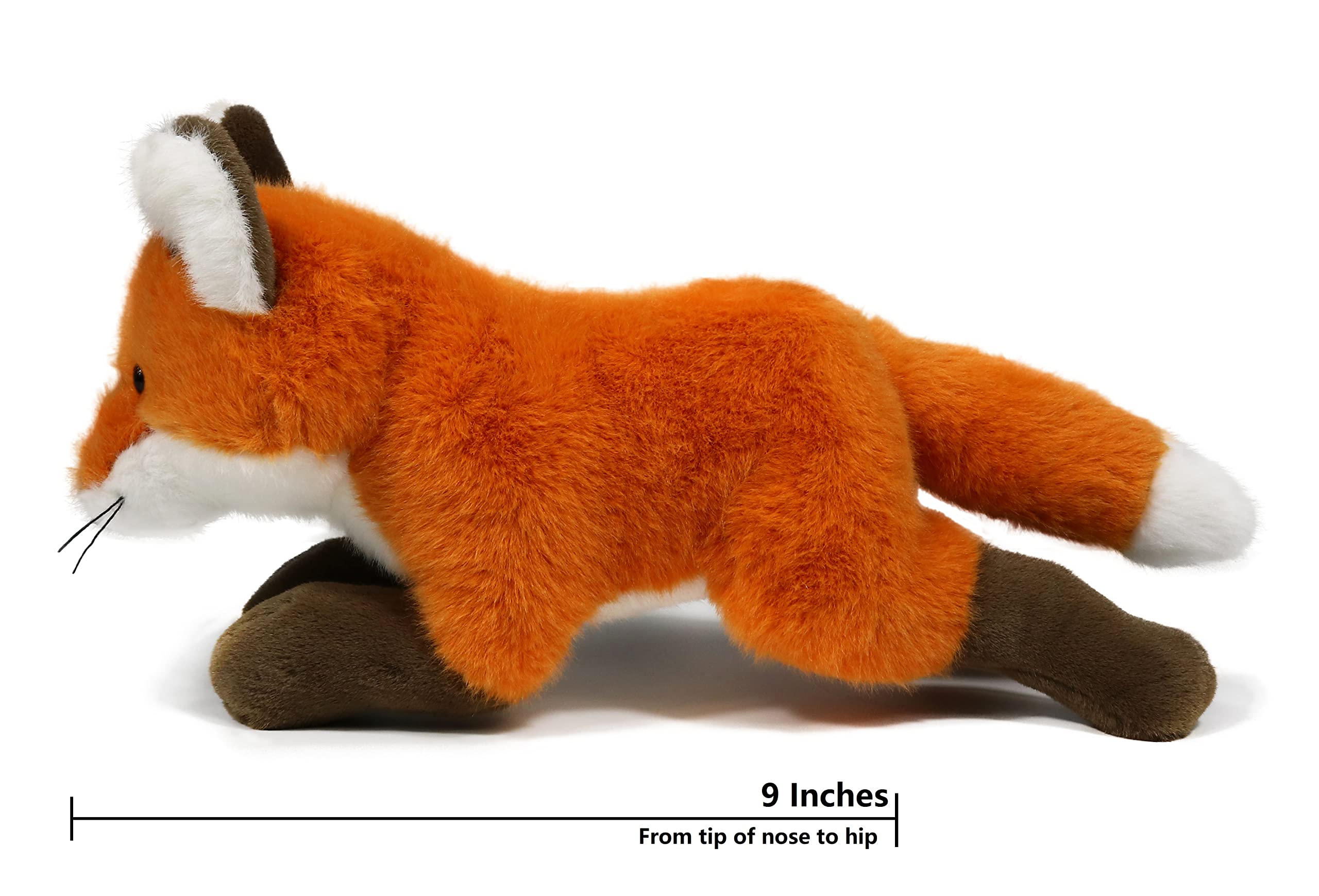 Soft Plush Ice King Bear Stuffed Animal Toy - 9 Inch Fox Design, Perfect for Kids Gifts, Zoo Themed Decor & Cuddling