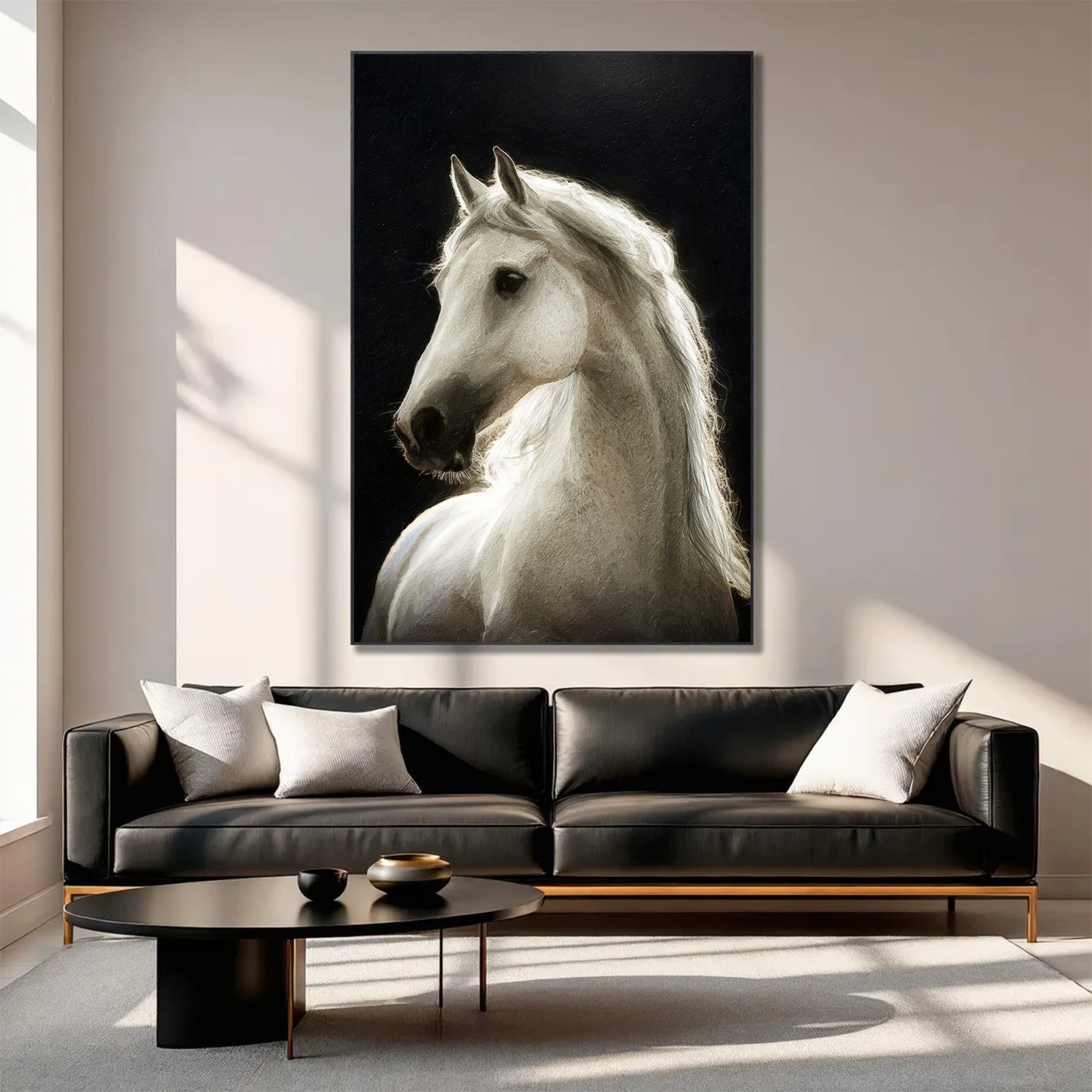 Animal Art Painting #AP107 - Handmade Canvas Wall Decor for Living Room, Bedroom & Office | Wildlife Artwork for Home & Gifts