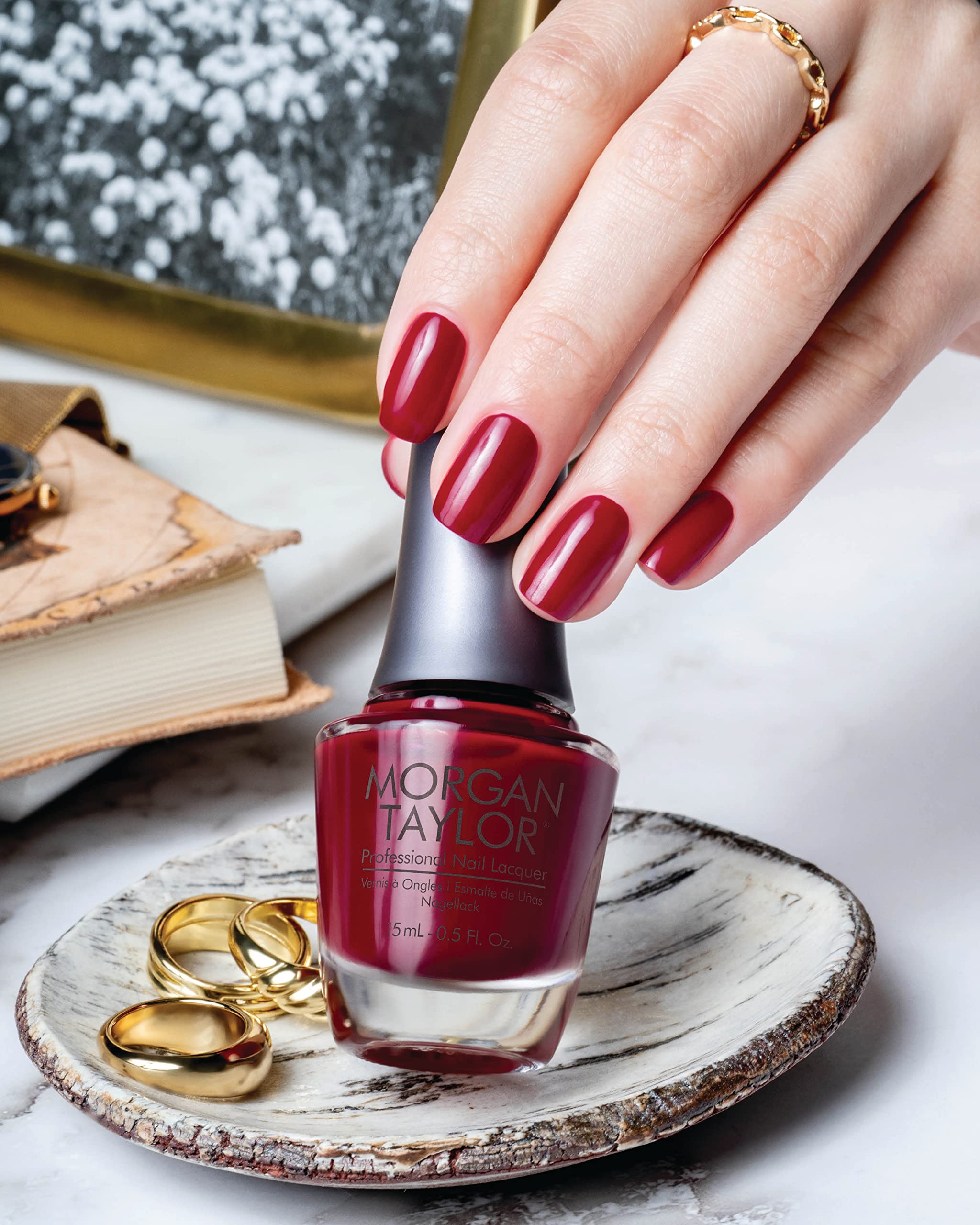 Morgan Taylor Long Lasting Nail Polish - 0.5 oz Salon Quality Nail Lacquer for Women - Perfect for Manicures, Pedicures & Special Occasions