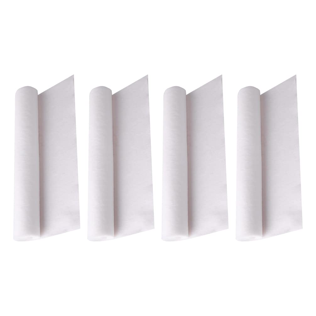 Hemoton 4-Pack Range Hood Oil Absorbing Filter Paper - Non-Woven Fabric Grease Stickers for Kitchen, White | Easy Installation & Reusable for Stove, Microwave & Cooktop Protection