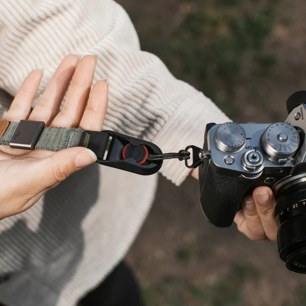 Peak Design Cuff Quick-Release Camera Wrist Strap (Sage Green) - Secure & Comfortable Hand Strap for DSLR, Mirrorless Cameras - Perfect for Travel, Hiking & Outdoor Photography