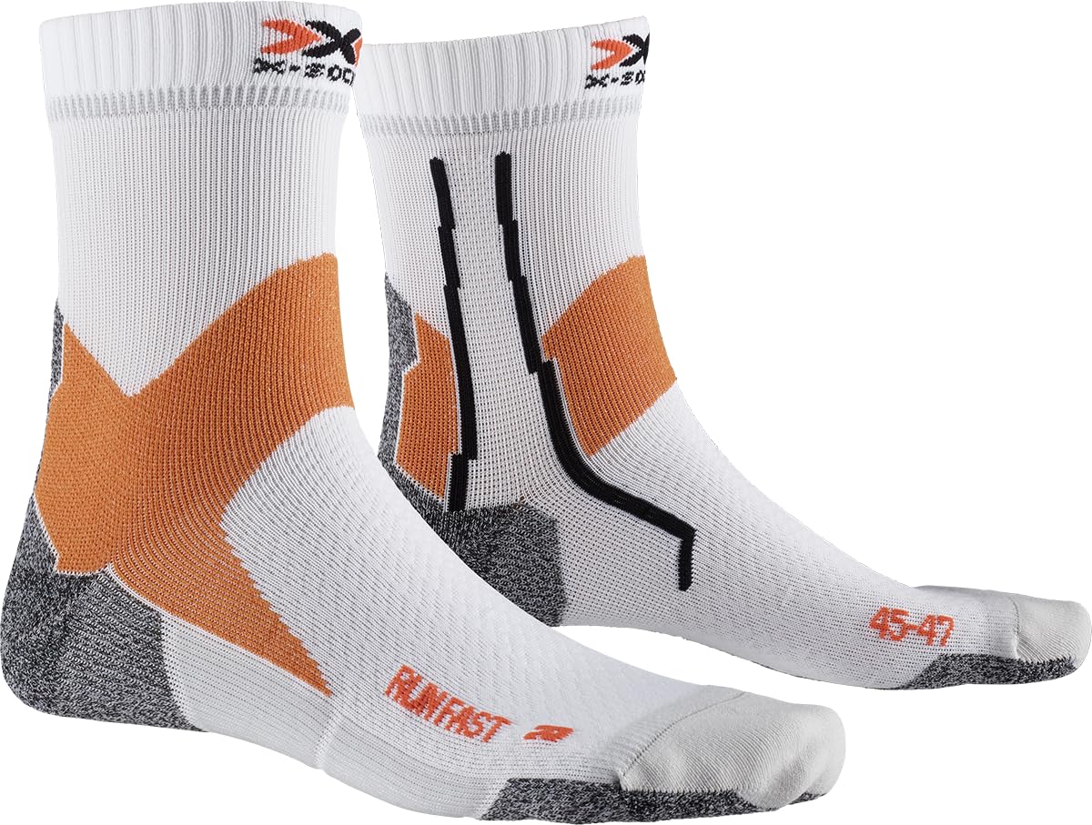 X-SOCKS Men's Running Socks - Breathable Cushioned Athletic Socks for Marathon, Jogging & Workout - Perfect for Gym, Trail Running & Daily Sports Activities