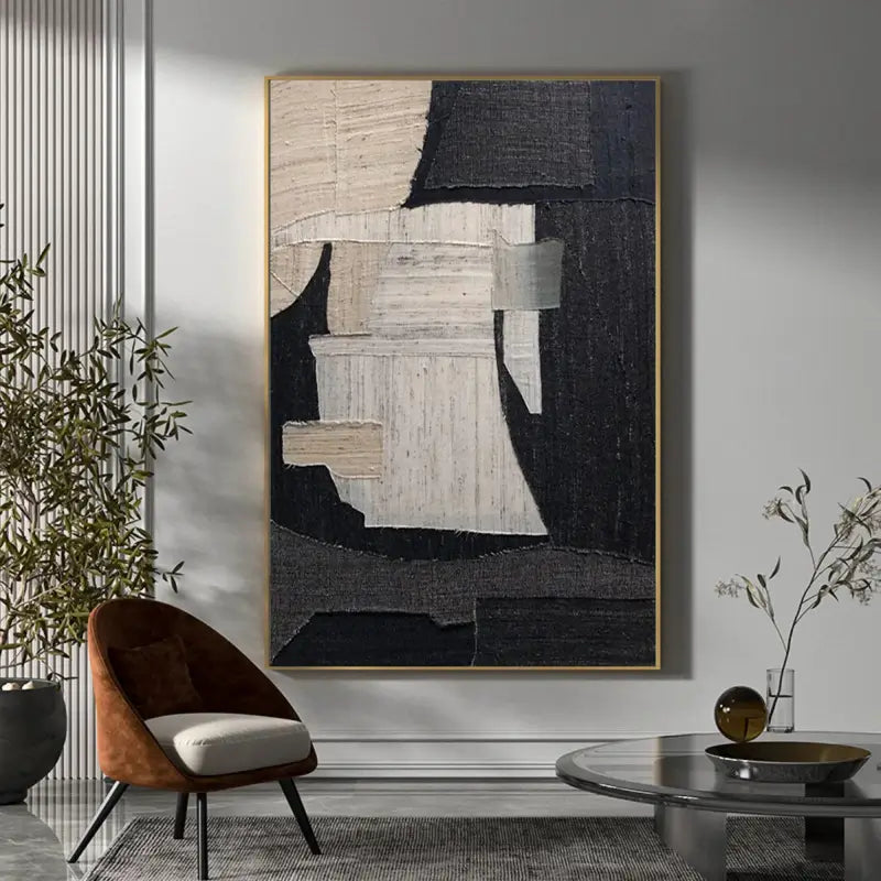 Abstract Tranquility Art Painting - Modern Wall Decor for Living Room & Bedroom - Handmade Canvas Artwork #WS002 | Perfect for Home, Office & Meditation Spaces