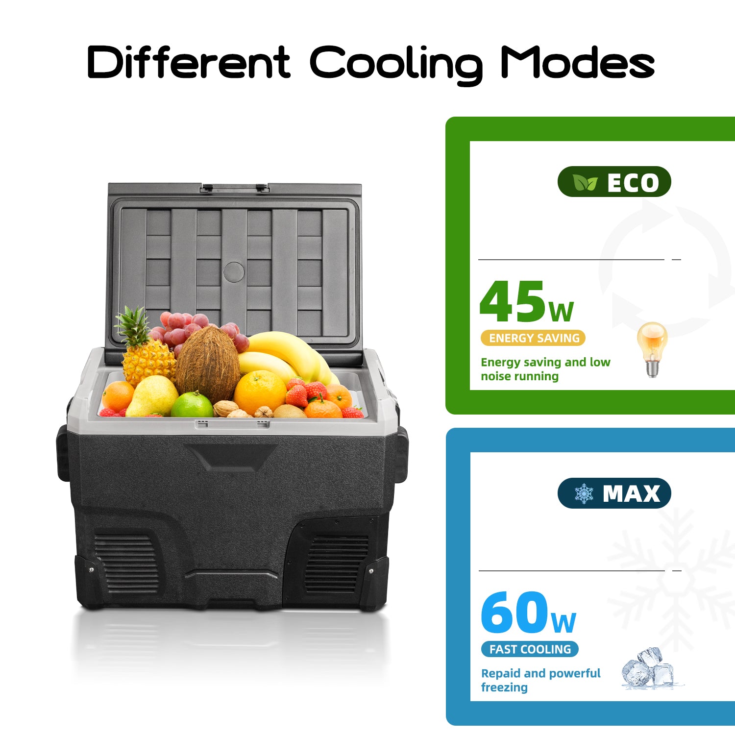 Alpicool IR42 12V/24V Portable Car Refrigerator 42 Quart Grey - Perfect for Road Trips, Camping & Outdoor Adventures