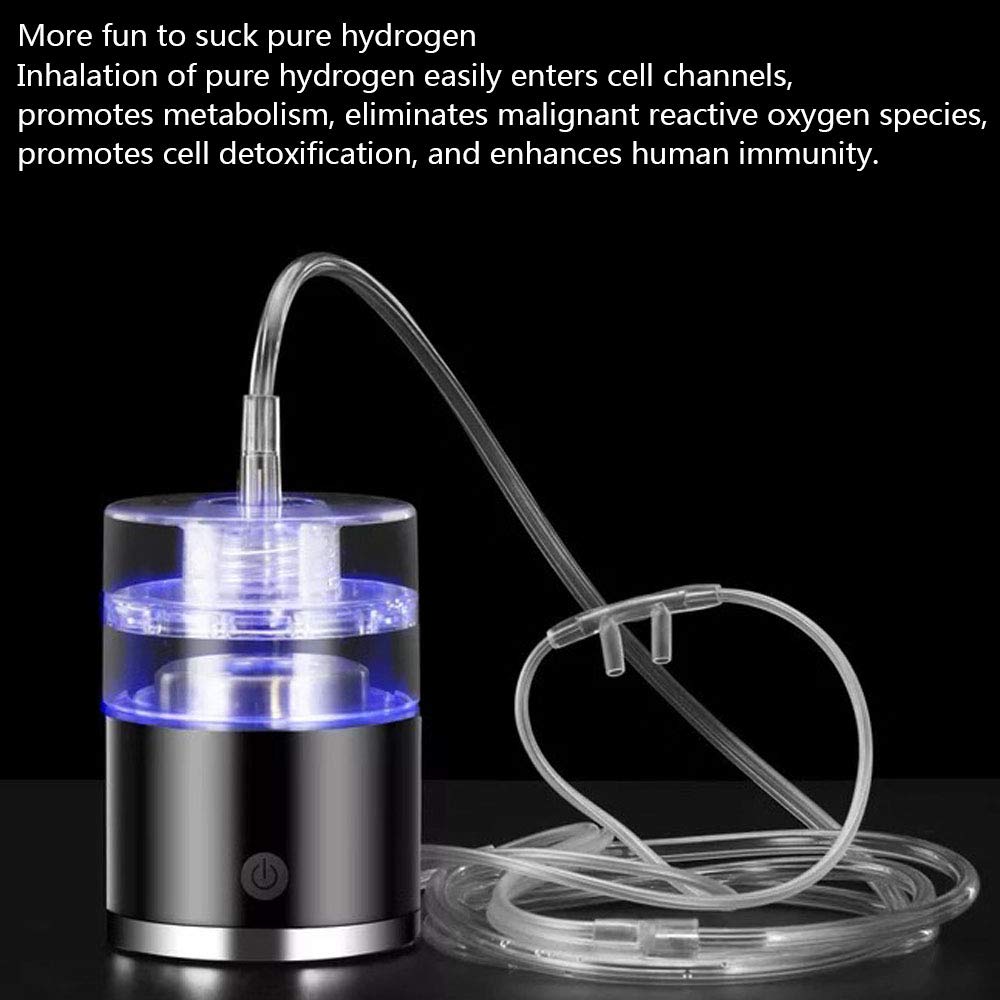 Premium Alkaline Hydrogen Water Bottle with SPE PEM Dual Chamber Technology - Fast 3-Min Hydrogen Generation (1540PPB, 380ml) & Gas Inhaler - Gold    Perfect for Hydration, Detox, and Wellness - Ideal for Gym, Travel, and Daily Use