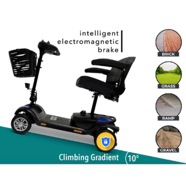 ComfyGo Z4 Lightweight Portable Mobility Scooter for Adults - Foldable Electric Scooter for Seniors & Disabled - Perfect for Travel, Shopping & Outdoor Activities