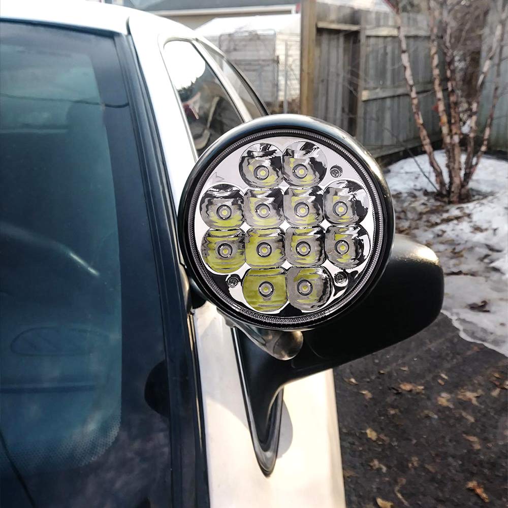 Ourbest H5001 PAR46 LED Light Bulb - 36W Chrome Sealed Beam Projector for Unity Spotlight, 5.75