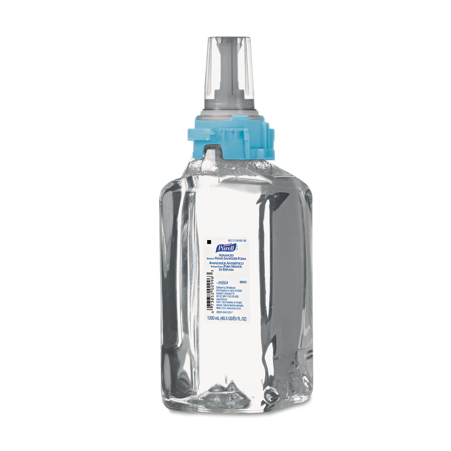 PURELL Advanced Instant Hand Sanitizer Foam Refill - 1200mL (3-Pack) | Alcohol-Based Hand Sanitizer for Hospitals, Schools & Offices | ADX-12 Formula | Clear Liquid