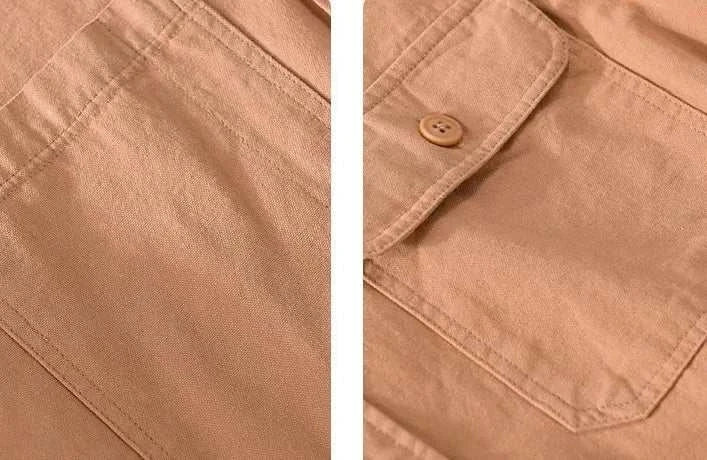 Premium Men's Short Sleeve Summer Shirt - Breathable Cotton Casual T-Shirt for Outdoor Activities, Travel & Daily Wear