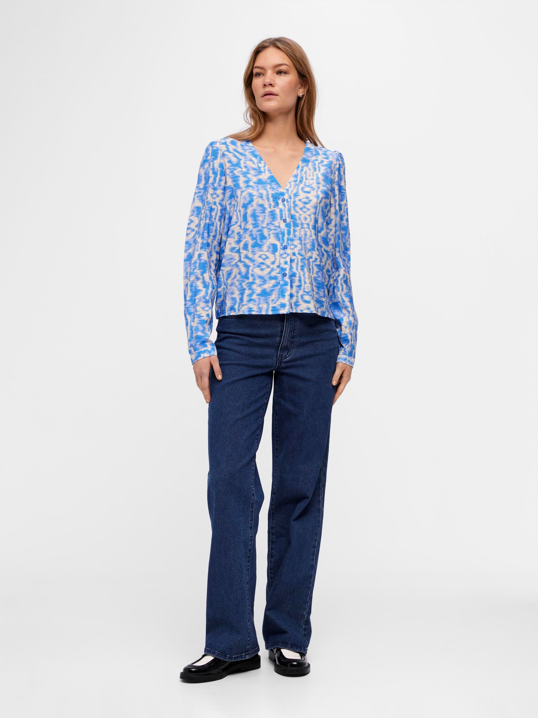 EBI Long Sleeve Top - Palace Blue & Sandshell - Casual Wear for Men & Women - Perfect for Outdoor Activities and Everyday Fashion