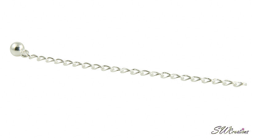 Elegant Silver Plated Necklace Extender Chain - Adjustable Jewelry Extender for Pendants & Charms | Perfect for Layering Necklaces, Gift Giving & Special Occasions