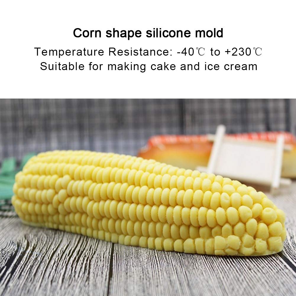 3D Corn Silicone Mold for Baking - DIY Chocolate, Ice Cream, Pudding, Pastry, Jelly, Fondant & Soap Making - Perfect for Cake Decorating and Candy Making (Kitchen & Party Use)