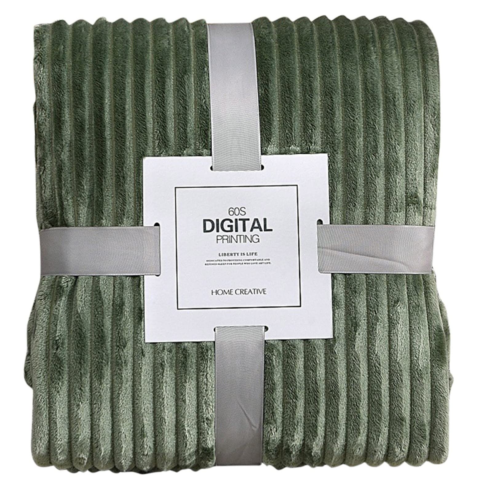Luxury Sherpa Fleece Blanket - Reversible Faux Fur Plush Throw for Winter Warmth (100x70cm, Green) | Ultra Soft Cozy Blanket for Bed, Sofa, Couch, Travel & Camping | Perfect for Living Room Decor, Gift Giving & Cold Weather Comfort