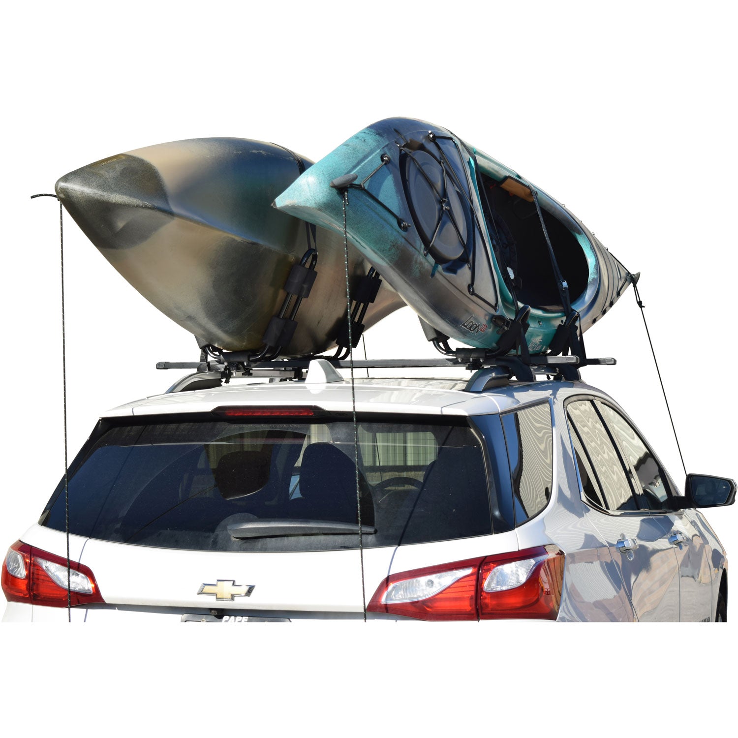 Malone Ecorack Kayak Carrier - 2 Pack Heavy Duty Roof Rack System for Canoes & Kayaks - Perfect for SUVs, Trucks & Outdoor Adventures