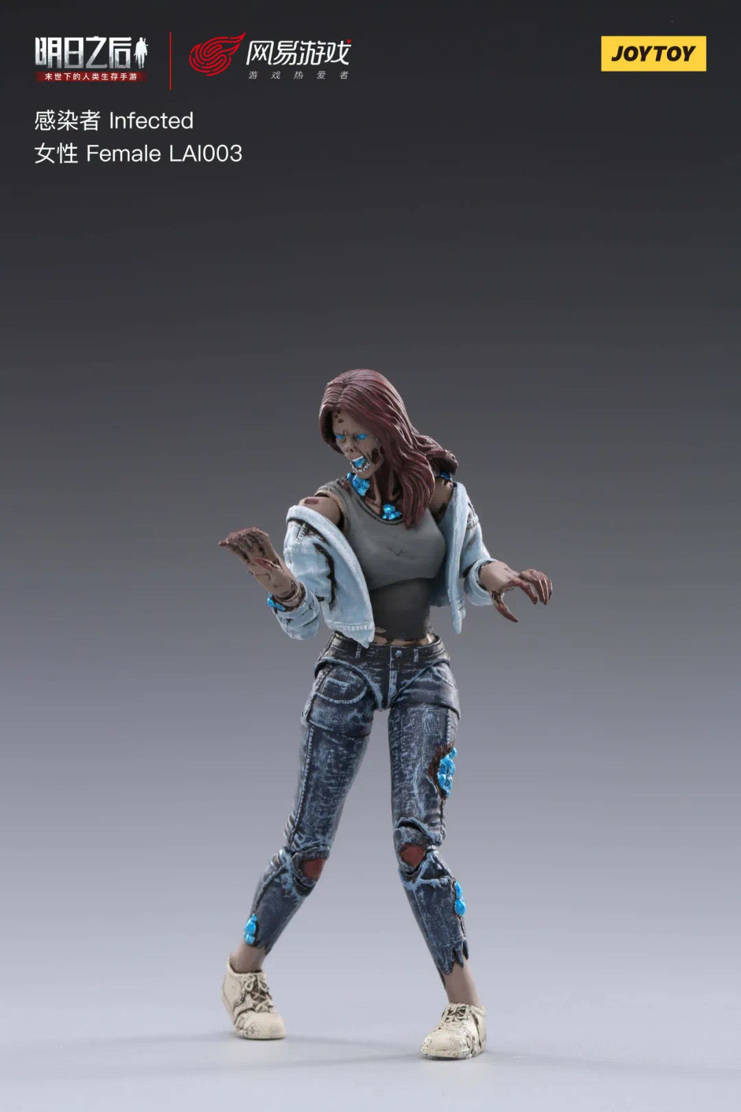 1/18 JOYTOY 3.75 Inch Action Figure - Life After Infected Person Zombie Series Collectible Toy for Horror Fans | Perfect for Display, Role Play, and Zombie Apocalypse Scenes